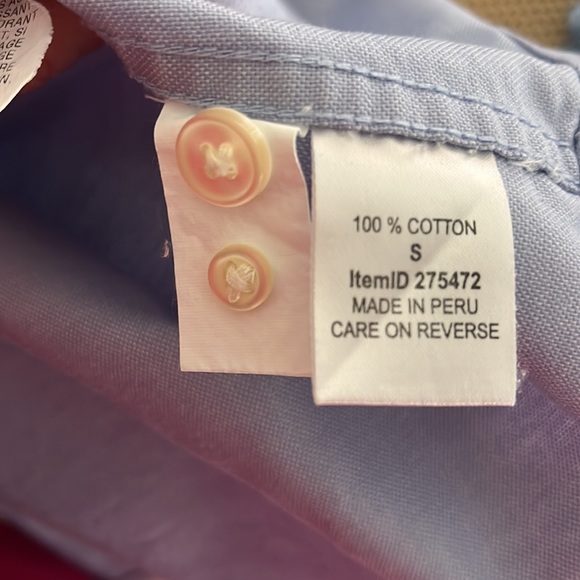 LLBean Women’s Oxford Shirt 3/4 sleeves Size S - Picture 8 of 8